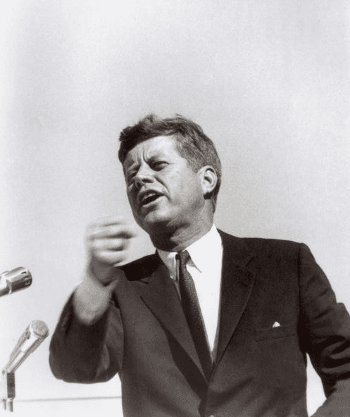 John F. Kennedy, U.S. President during a time of global tension and ambition